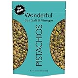 Wonderful Pistachios No Shells, Sea Salt & Vinegar Nuts, 22 Ounce Resealable Bag, Protein Snacks, Gluten Free, Healthy Snack