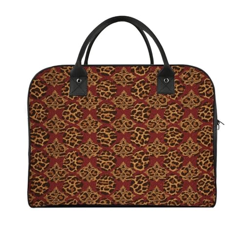 Travel Bag Lightweight Overnight Bag Portable Pastel Floral Pattern Design Print Tote Bag For Women And Men