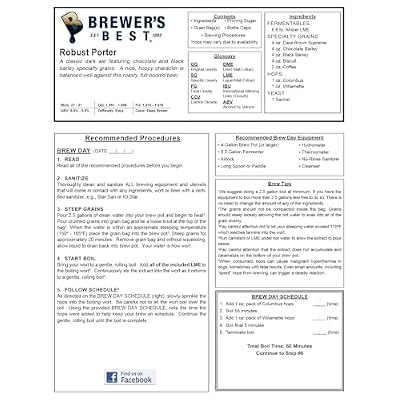 Brewers Best Robust Porter Ingredient Kit