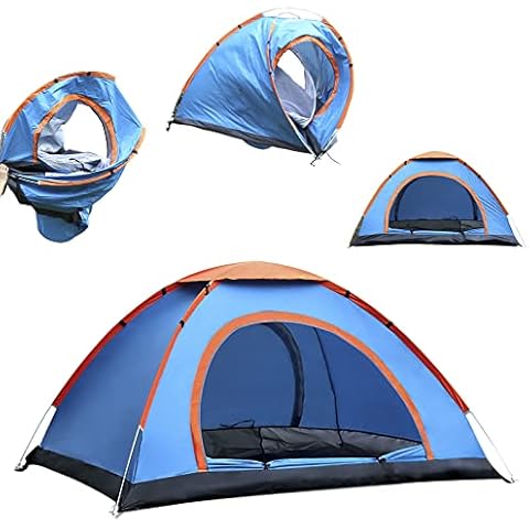 Outraveler Automatic Pop Up Camping Tent, 2 Persons Lightweight and Portable Tent, UV Protection Windproof for Outdoor, Traveling,Hiking and Camping Cover