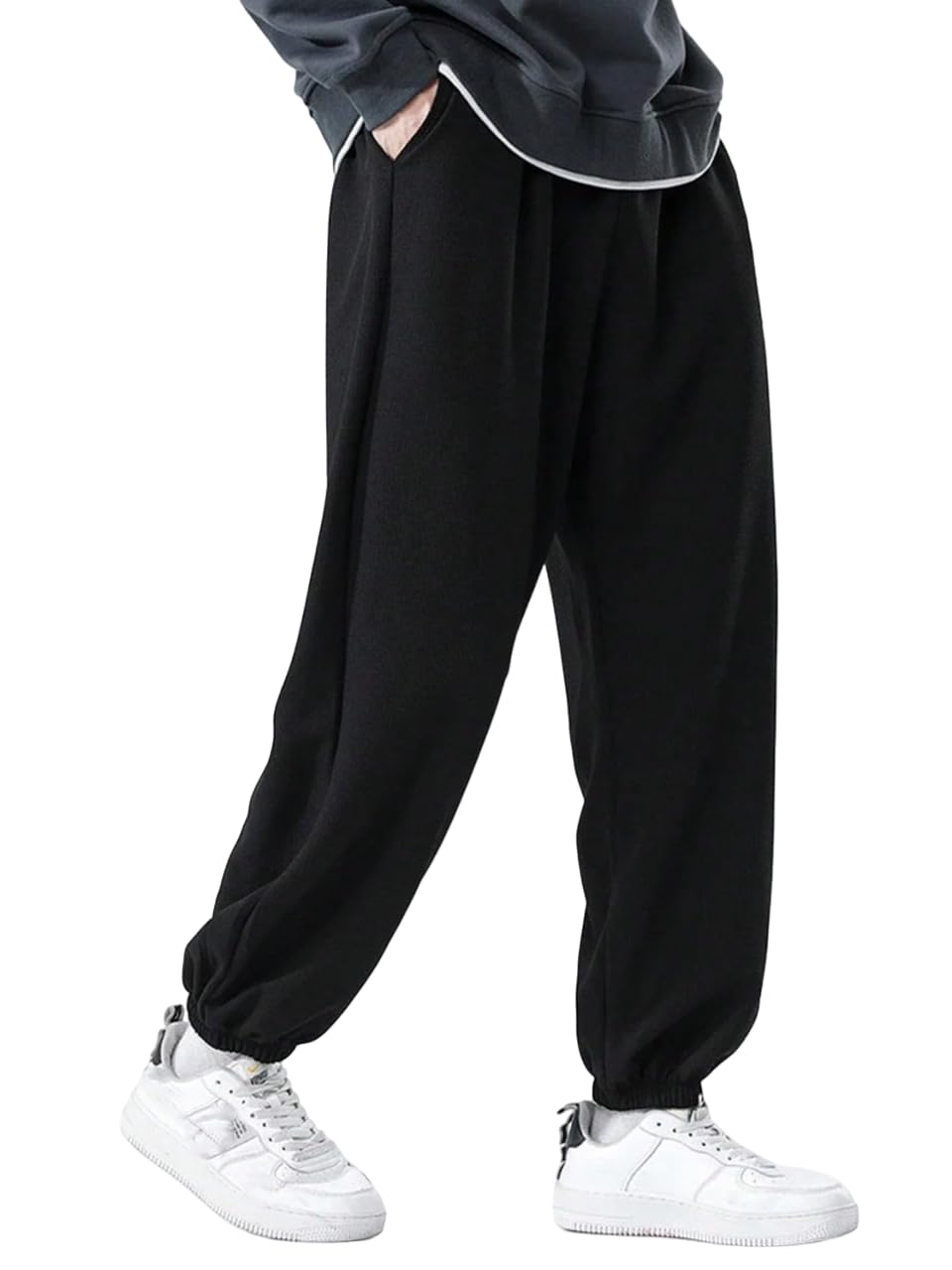 Men's Alley Cool Backdoor Series Men's Casual Sweatpants Baggy Jogger Pants ||Drawstring Joggers || 100% Pure Cotton || Breathable Airy for All Seasons