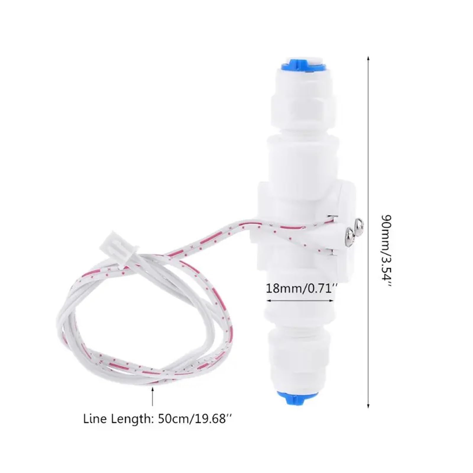 Flow Sensor Meter Digital Pipeline Water Flow 1/4 Water Flow Switch Tube Flow Sensor Switch