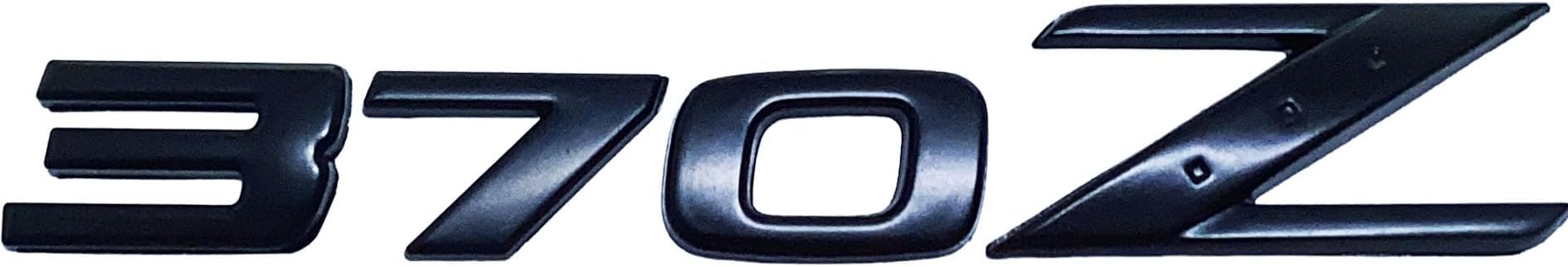 370Z Emblem Decal Car Numbers Letters Decal Plating Badge 3D Metal Style Fit for Nissan 370Z Accessories Black