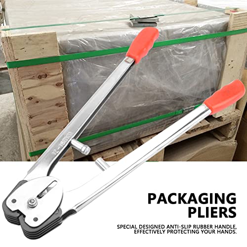 Empacadora Dual Manual con Alicates de Embalaje para Asegurar Paquetes de Papel 5