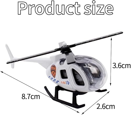 LKNBIF 4 Pieces Toy Helicopter, Mini Aeroplane Model Pull, Mini Aeroplane Set Children, 3-12 Years Boys Girls Children
