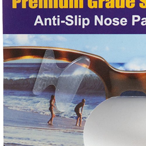 10 Pair Clear -1.8mm x 13mm Non-Slip Nose Pads for Eyeglasses by GMS Optical - Premium Grade Silicone - Thumbnail 5