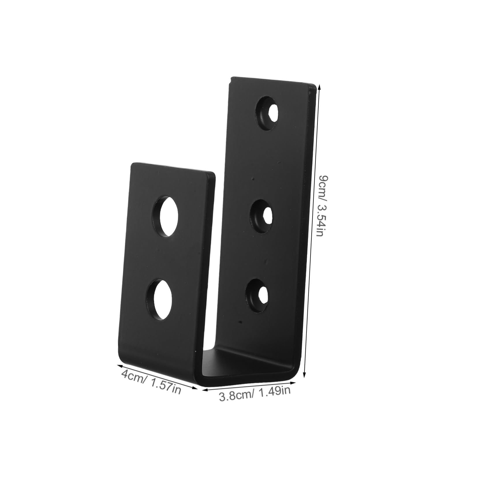 LALAFINA Security Door Latch Hook u Shaped Bracket 2pcs Iron Latch Stability Easy Operation Multi Functional Door Hardware for Barn Fence