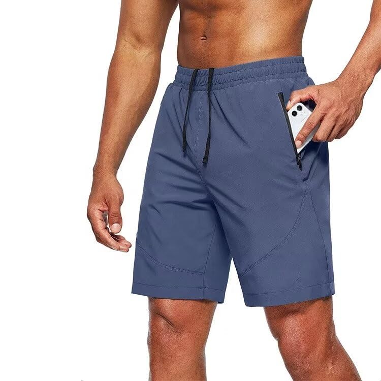 Tansozer Pantalones Cortos Hombre Deporte Deportivos Shorts Correr Running Pantalones Bermudas Hombre Verano Ejercicio Pantalones Cortos Gym Pantalón Corto Bolsillos Trabajo Azul Vaquero M