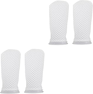 Mipcase Sacos De Carvão Para Aquário De 4 Peças - Sacos Longos De Polegadas - D Tanques Não Tecidos De Água Salgada Ou Bolsas De Filtragem Removedor De Filtro Malha Por Rede Saco De Mídia