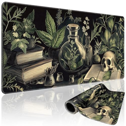 Mcapirivo Gothic Dark Botanical Large Gaming Mouse Pad