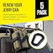 Mission Automotive NATO Jerry Can Gasket Pack - 5-Pack, Black Rubber, 20-Liter - Gas Can Spout Replacement & Gasket Replacement for Military Fuel Spouts