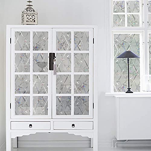 Hoonng Window Film Privacy Stained Glass, Pattern 3D Bamboo, 90x200cm - Image 4