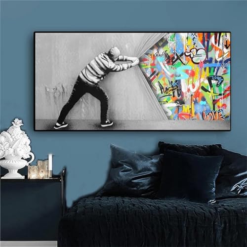 Impressions sur toile graffiti haut de gamme 40x80cm dsdsgog - 3