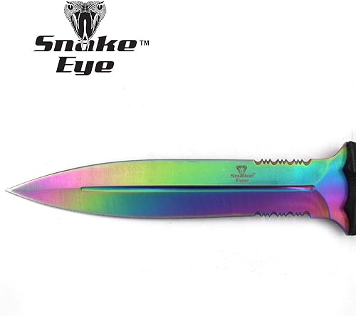 Miniatura 4 de Snake Eye Tactical Cuchillo de caza de hoja fija de 12.5 "Heavy Duty Full Tang U S A Militar Marine Army con funda de nailon