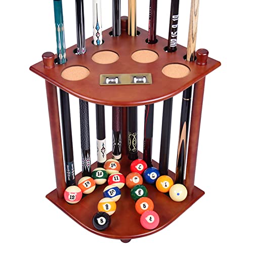 Support de queues de billard au sol en bois pour 6 cannes