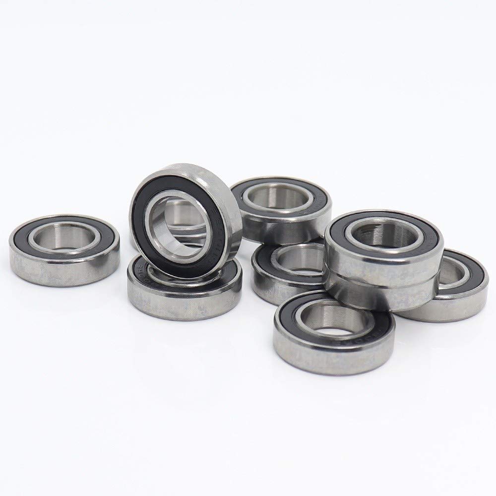 LHNBGTUIW 6800 2RS Deep Groove Ball Bearing ABEC-1 Metric Thin Section 61800RS 10 * 19 5mm Bearings 6800RS 10Pcs
