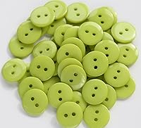 Vista 12 de 200 botones rojos de 5/8 pulgadas (0.591 in), 2 agujeros, botón de resina para coser y manualidades de bricolaje