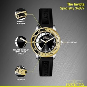 Relógio masculino Invicta Specialty 34097, preto | Amazon.com.br