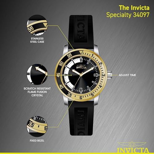 Invicta Men's Specialty 45mm Quartz, Black 34097 by Invicta - Image 4