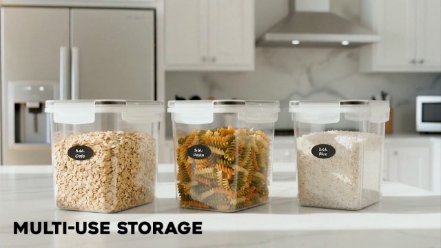 Amazon.com: DWËLLZA KITCHEN Flour Sugar Storage Containers Set of
