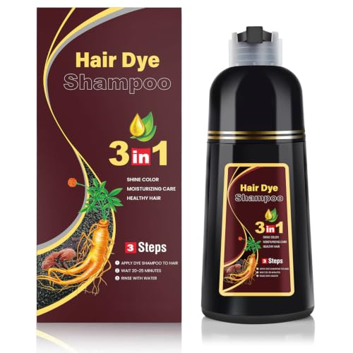 KINGMING Dark Brown Herbal Instant Color Shampoo