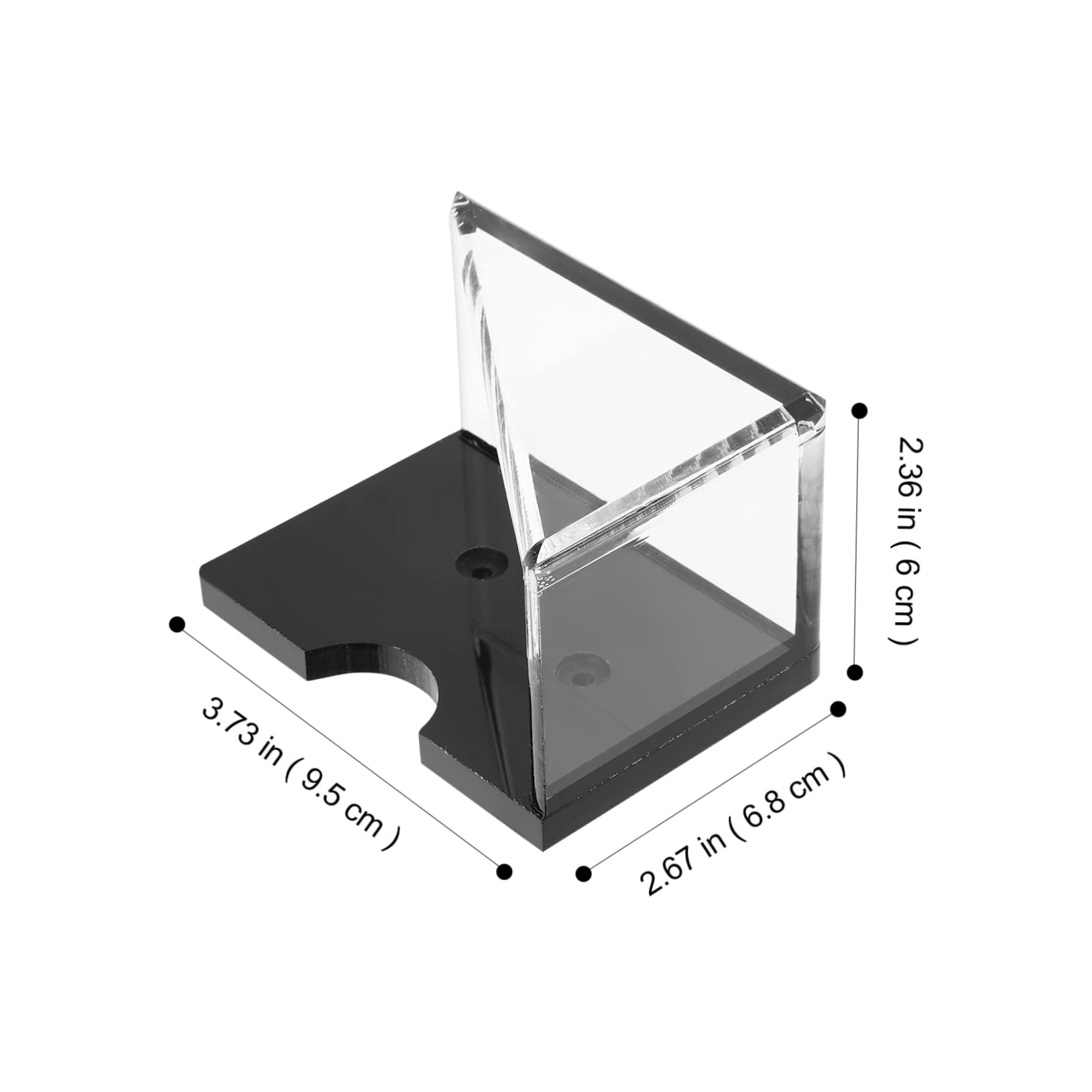 Abaodam Scatola scatola dei rifiuti del rack del poker scatole da poker custodia del mazzo acrilico contenitori supporto trasparente per carte da gioco caso di poker