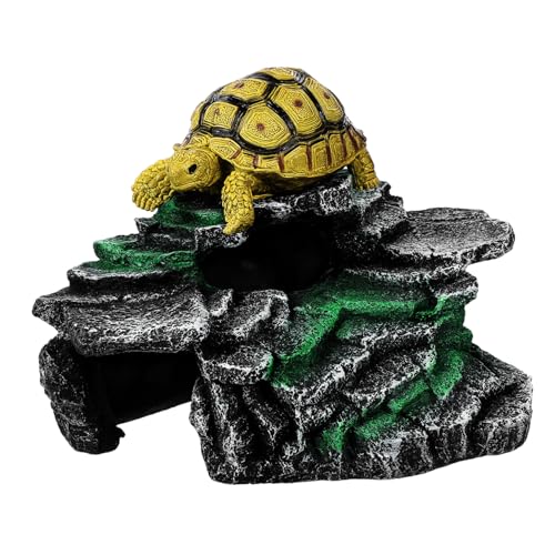BESPORTBLE Unique Basking Rock for Turtles Aquarium Decor Reptile Tank Accessories