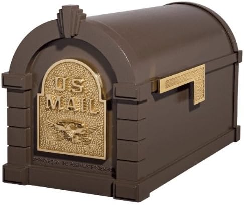 Gaines KS-4A - Eagle Keystone Series Mailboxes - Bronze/Polished Brass