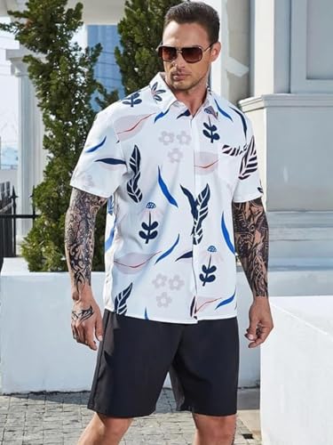 Image of OM SAI LATEST CREATION Men's Casual Cotton Shirt - Button Down Summer Shirt for Men | Lightweight Textured Fabric | Perfect for Daily & Weekend Wear