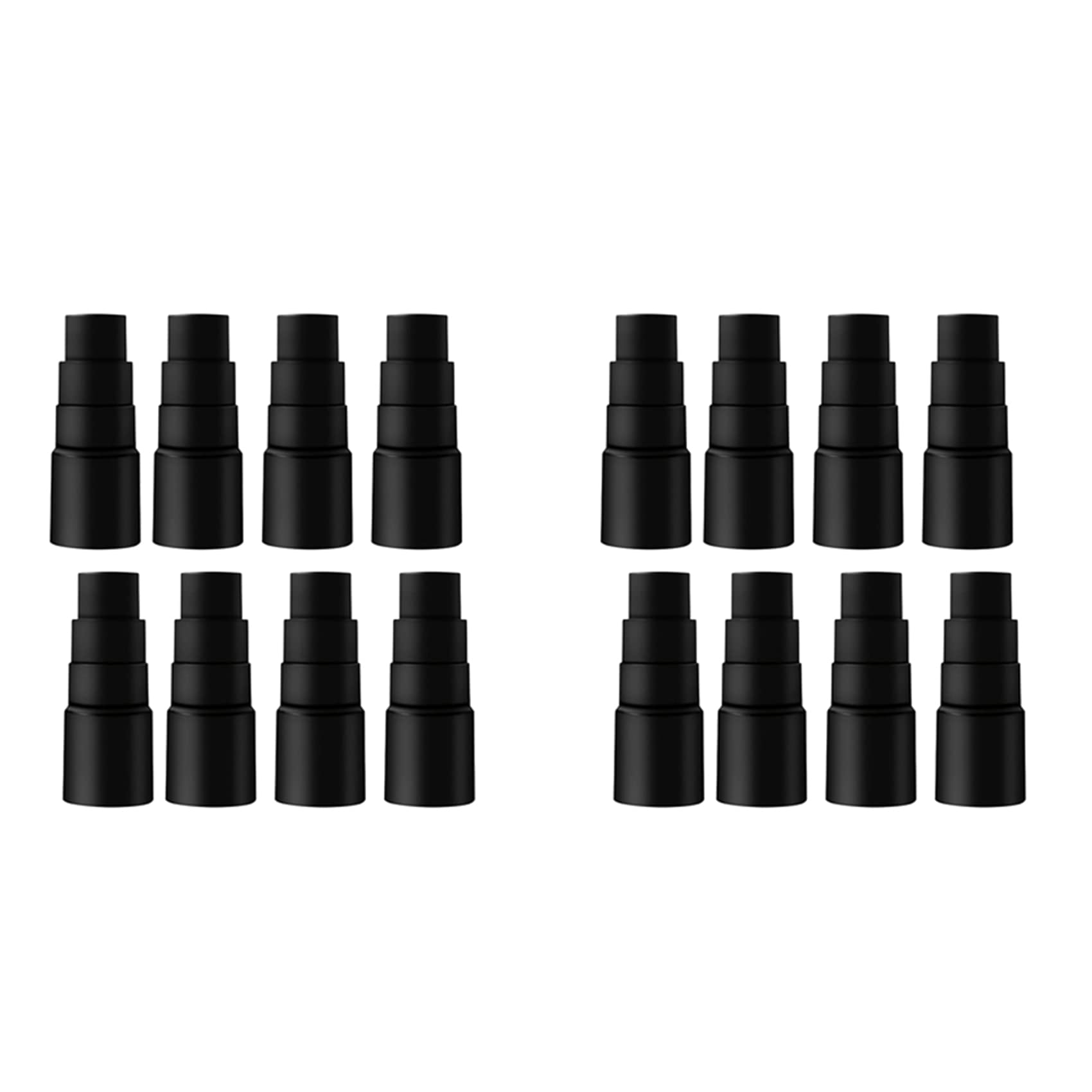 Hndhbfgrt Black Universal Vacuum Cleaner Power Tool Adaptor, 16 Pcs Vacuum Hose Adapter Reducer Hose For Dust Extraction Vacuum Cleaner