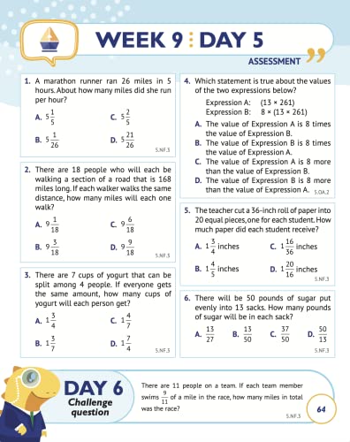 5th Grade Common Core Math: Daily Practice Workbook - Part I: Multiple Choice | 1000+ Practice Questions and Video Explanations | Argo Brothers (Next Generation Learning Standards Aligned (NGSS)) - Image 9