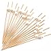 PuTwo Palillos de cóctel de Madera, 100 Unidades, Tapas, sándwiches, Aperitivos, Color, Perla Blanca, Wooden