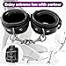 BDSM Bondage Sex Restraints Set Couples Sex Toys, Neck to Wrist Restraints Kit with Traction Chain Back Sex Handcuffs Collar Adjustable Bondage Gear Accessories SM Sexy Slave Beginner Role Play Toy
