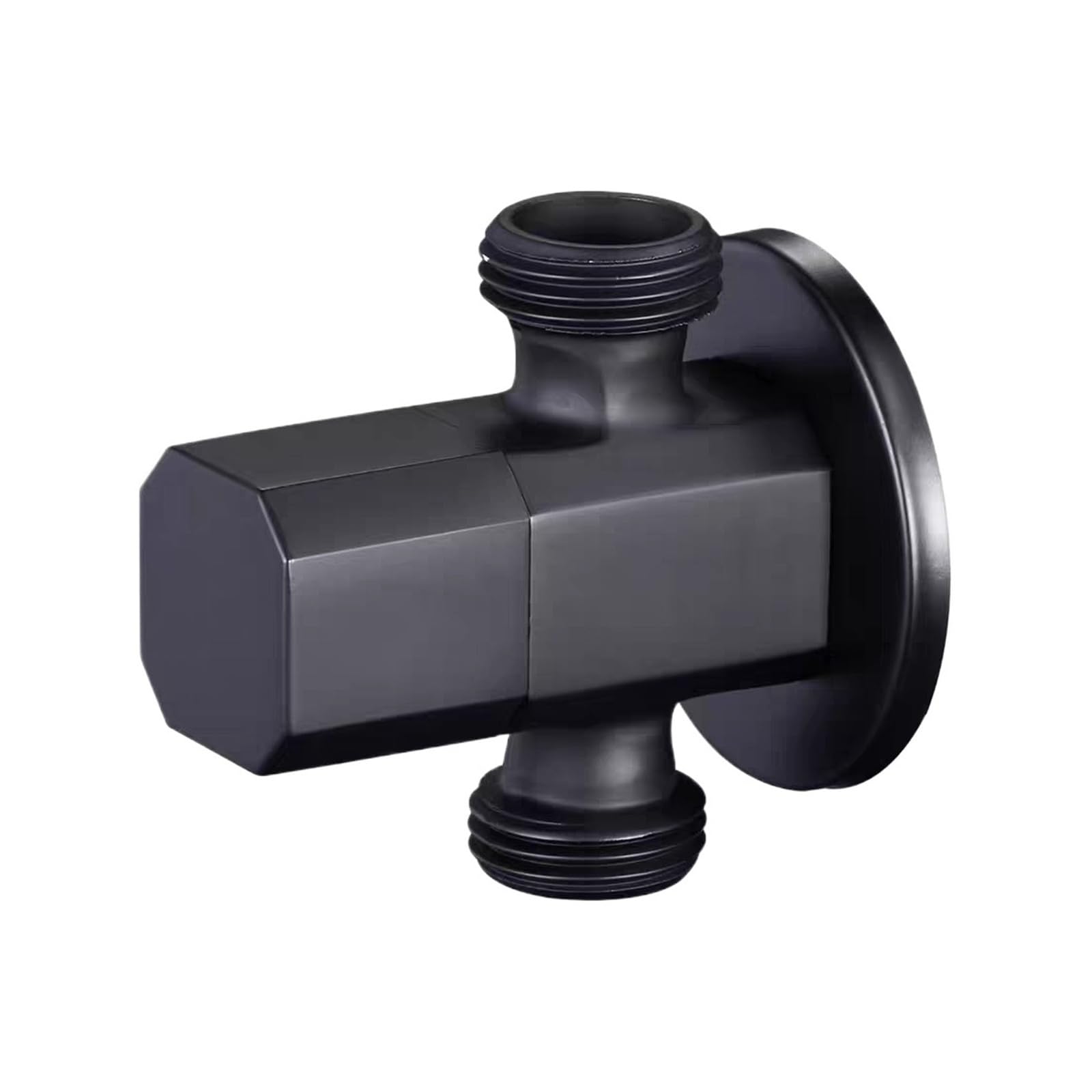 Bvhisehp Black B Brass Wall Mount Angle Stop Valve Bathroom Kitchen Water Control Valve