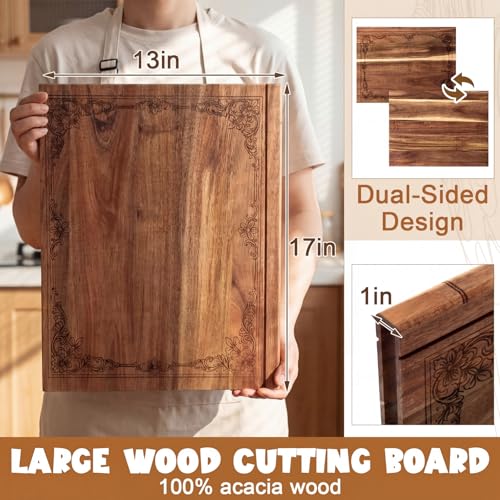 Tabla de cortar rectangular Hushee de madera Acacia 43x34 cm miniatura 2