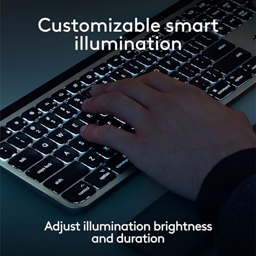 image for Logitech MX Keys S for Mac, Wireless Keyboard, Fluid, Precise Laptop-L