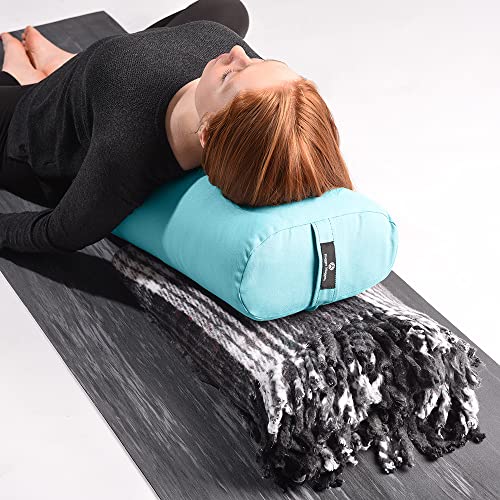 Hugger Mugger Recycled Plaid Yoga Blanket - Blue - Use As A Yoga Prop, Made From Recycled Materials, Very Soft, Supportive, Extra Thick, Warm And Cozy #TOP2