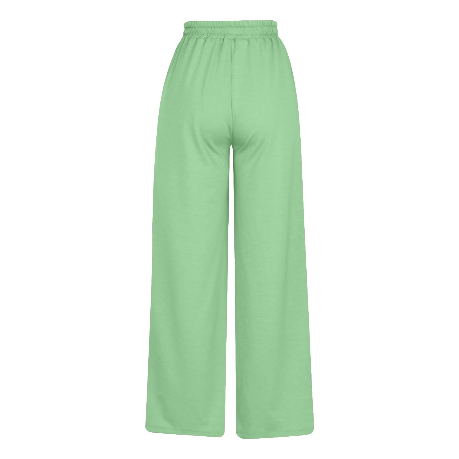 Generisch Pantalon de randonnée baggy long et léger pour femme - Pantalon d'été décontracté en mousseline avec poches - Élégant pantalon en lin - Pantalon d'été aéré - Jambe large - Pantalon de sport