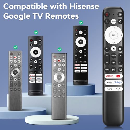 Image of Replacement for Hisense Google TV Remote Control, Only for Hisense Smart TV