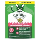 GREENIES Feline Cat Treats Adult Natural Dental Care, Savory Salmon Flavour, 4.6oz. Pouch
