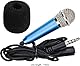 ALFFREUDE 4 StückeMini Mikrofon Tiny Karaoke Microphone Tragbar Handmikrofon kleines Klinke mikrofon mit Schwamm und Kabel für Handy Laptop Notebook, 4 Farben