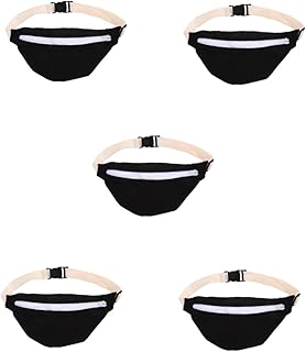 5 Peças Bolsa De Peito Infantil Bolsa De Peito Bolsa De Moedas Para Bolsas Crossbody Para Meninas Bolsa Preta De Corpo Cruzado Em Todos Os Lugares Bolsa De Cinto Bolsa De Peito De