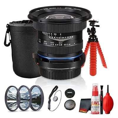 Venus Optics Laowa 12mm f/2.8 Lite Zero-D AF Lens for Sony E | Full Frame Ultra Wide Angle Lens, Autofocus,122 Degree Field of View (VE1228AFFE) + Lens Filter Kit + More(8pc Bundle)