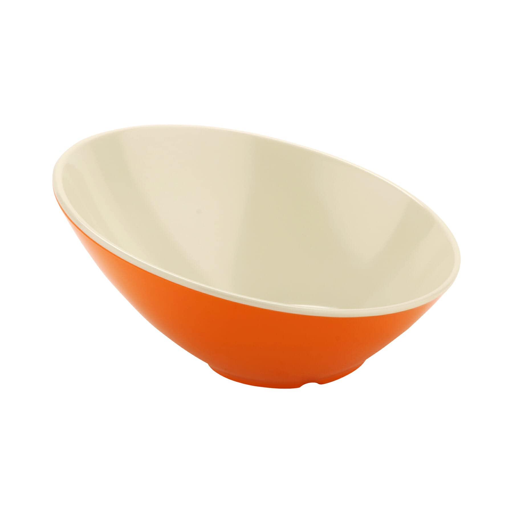 G.E.T. B-788-ST Angled Cascading Serving Bowl for Salads, Rice and Dessert, 16 Ounce / 8", Sunset Orange