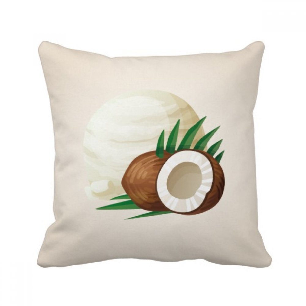 Coussin carré feuilles popsicles 40x40cm pour décoration salon