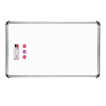 ALKOSIGN Astra Chrome Plus Boards with Magnetic and Resin Coated in Glossy Finish (3FT X 4FT | Pack of 1 | White Marker Board) White Boards | Writing Board | Dry Erase | For School, College, Conference Room, Kids Study room Hospitals office classroom etc. (Medium)