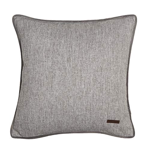 Esprit Harp Zierkissenhülle 2er Set hellgrau • Kissenhülle 40x40 ohne Füllung • hochwertiger Kunstfaser Bezug • waschbarer Zierkissenbezug