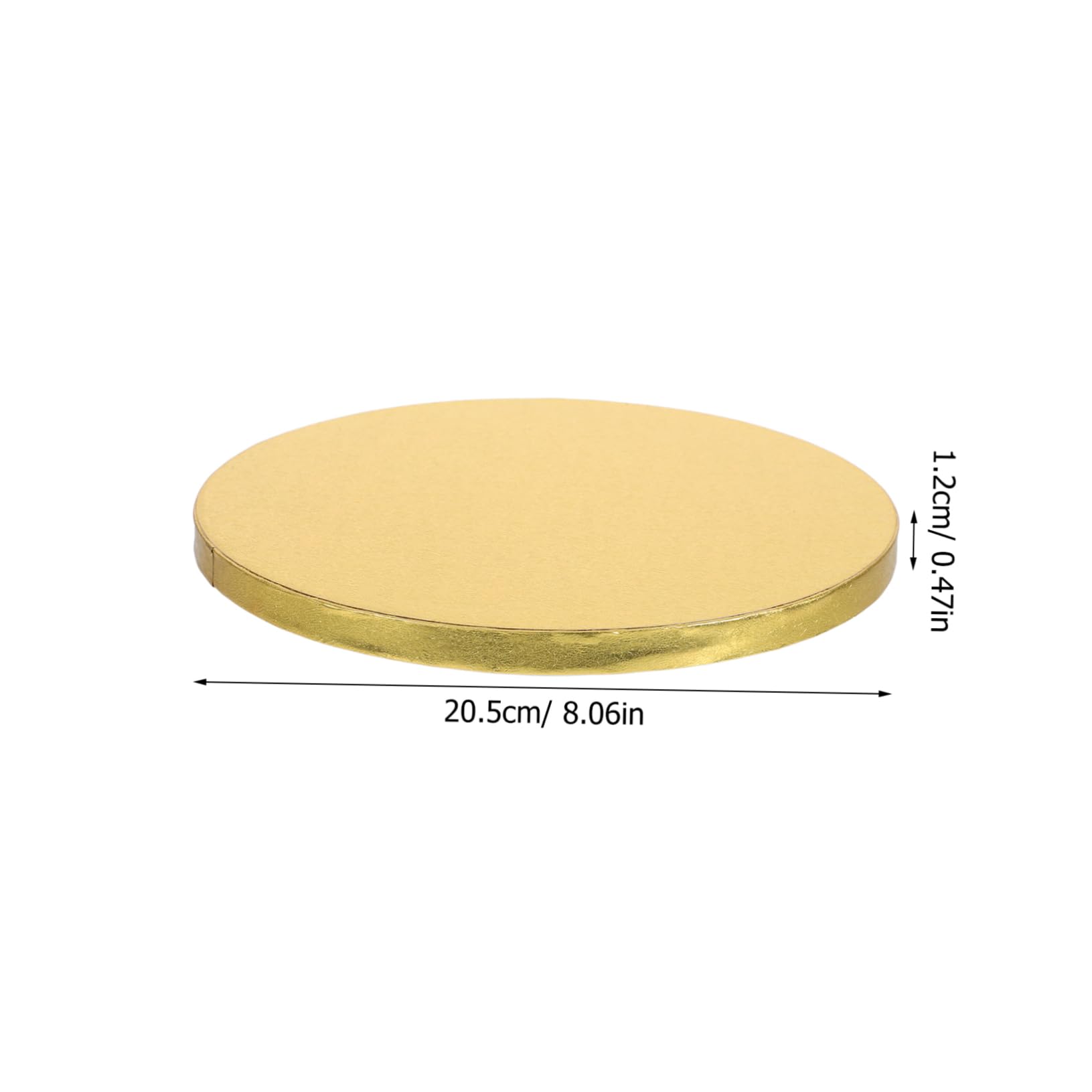 SOLUSTRE Gold Cake Plate Inches Cake Decorating Supplies Multi-function Thickened Drum for Display Transport