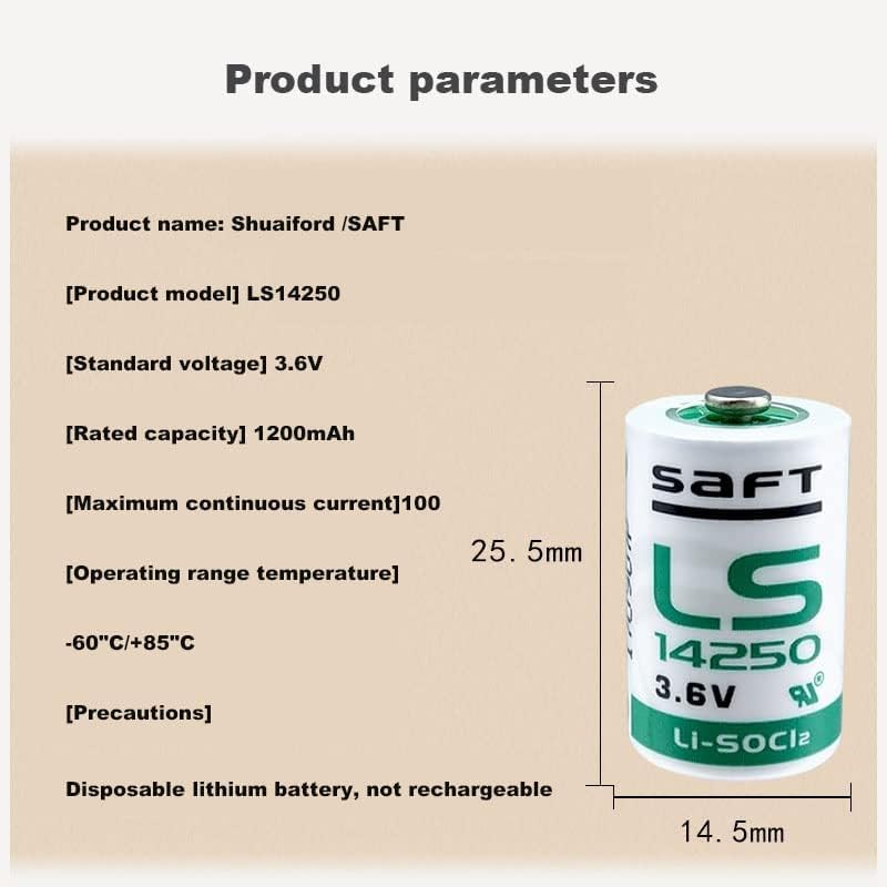 Miniatura 3 de XIAOXX (5 unidades) LS 14250 C 12 AA 3.6 V 1200 mAh LS14250 Batería de litio de repuesto para batería SAFT LS14250