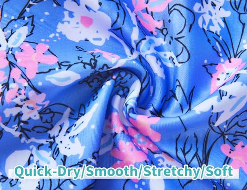 Image of Snowheart Girls Swimsuit Adjustable Shoulder Strap UPF50+ One-Shoulder Ruffle Bathing Suit 3-12T
